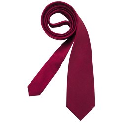 Seidensticker TIE Krawatte 7 cm schmale Form Seide Twill Öko-Tex Rot