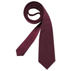 Regular Krawatte, Seidensticker, Rot, Rose, Schwarze 7cm breit, Fit,