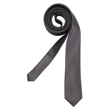 Seidensticker TIES Krawatte 5cm Extra-schmale-Form Seide Twill Anthrazit