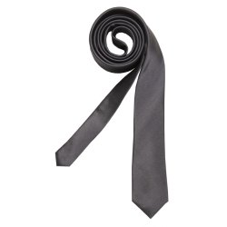 Seidensticker TIE Krawatte 5 cm Extra schmale Form Seide Twill Öko-Tex Anthrazit