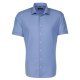 Seidensticker BUSINESS Herren Hemd Kurzarm Kent Shaped Mittelblau