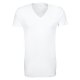 Seidensticker Herren T-Shirt Kurzarm V-Neck Slim Jersey Weiß