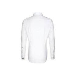 Seidensticker GALA Smokinghemd Langarm Kläppchen UMA Slim Weiß 40
