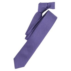 VENTI Herren Business-Krawatte 6cm Seide gewebt Lila kariert