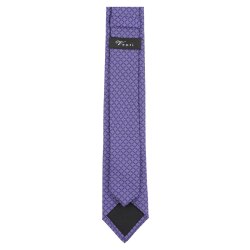 VENTI Herren Business-Krawatte 6cm Seide gewebt Lila kariert