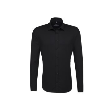 Seidensticker BUSINESS Herren Hemd Langarm Kent X-Slim Schwarz