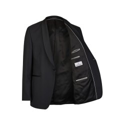 Wilvorst Herren Smokingsakko Schalkragen Modern-Fit Schwarz 50
