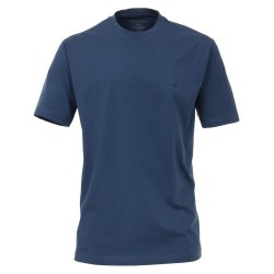Casamoda, T-Shirt 1/2 Arm uni, T-Shirt O-Neck NOS, blau,...