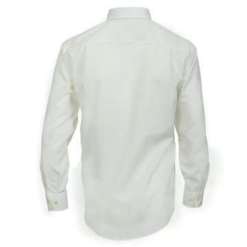 Größe 39 Casamoda Hemd Creme Uni Langarm Comfort Fit Normal Geschnitten Kentkragen 100% Baumwolle Bügelfrei