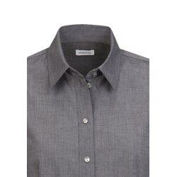 Seidensticker CITY-BLUSE Damen Bluse Langarm Kent Regular Grau