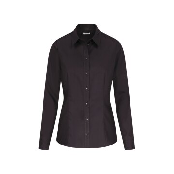 Seidensticker CITY-BLUSE Damen Langarm Kent Regular Schwarz