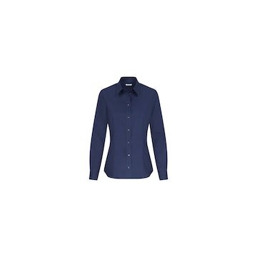Seidensticker CITY-BLUSE Damen Langarm Kent Regular Dunkelblau