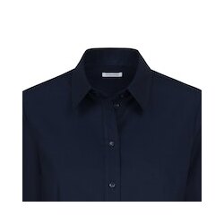 Seidensticker CITY-BLUSE Damen Langarm Kent Regular Dunkelblau
