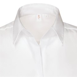 Seidensticker CITY-BLUSE Damen Bluse Kurzarm Kent Regular Weiß