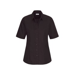 Seidensticker CITY-BLUSE Damen Kurzarm Kent Regular Schwarz