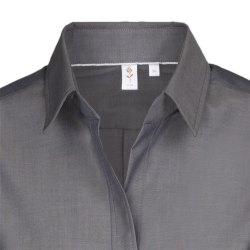 Seidensticker CITY-BLUSE Damen Bluse Langarm Kent Slim-Fit Grau