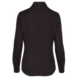 Seidensticker CITY-BLUSE Damen Langarm Kent Slim-Fit Schwarz