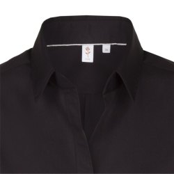 Seidensticker CITY-BLUSE Damen Langarm Kent Slim-Fit Schwarz
