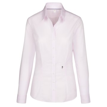 Seidensticker CITY-BLUSE Damen Bluse Langarm Kent Slim-Fit Rosa