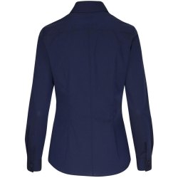 Seidensticker CITY-BLUSE Damen Langarm Kent Slim-Fit Marine