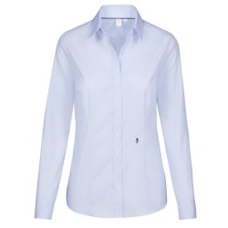 Seidensticker CITY-BLUSE Damen Langarm Slim Hellblau...