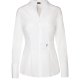Seidensticker CITY-BLUSE Damen Bluse Langarm Kelch Slim-Fit Weiß
