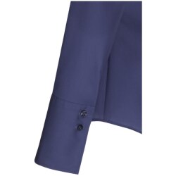 Seidensticker KELCHKRAGENBLUSE Damen Langarm Slim-Fit Marine