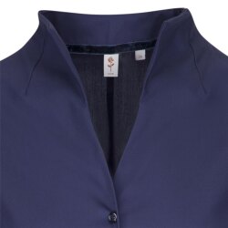 Seidensticker KELCHKRAGENBLUSE Damen Langarm Slim-Fit Marine