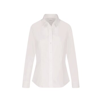 Seidensticker CITY-BLUSE Damen Bluse Langarm Kent Regular Weiß 34