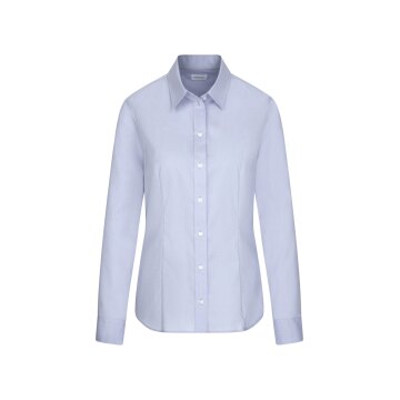 Seidensticker CITY-BLUSE Damen Langarm Kent Regular Hellblau 44