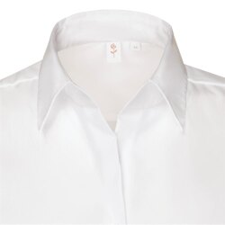 Seidensticker CITY-BLUSE Damen Bluse Kurzarm Kent Regular Weiß 48