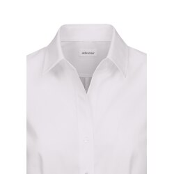 Seidensticker CITY-BLUSE Damen Bluse Langarm Kent Slim-Fit Weiß 40