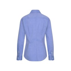 Seidensticker CITY-BLUSE Damen Langarm Kent Slim-Fit Mittelblau 44