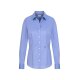 Seidensticker CITY-BLUSE Damen Langarm Kent Slim-Fit Mittelblau 44
