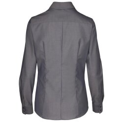 Seidensticker CITY-BLUSE Damen Bluse Langarm Kent Slim-Fit Grau 48