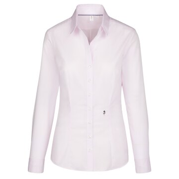 Seidensticker CITY-BLUSE Damen Bluse Langarm Kent Slim-Fit Rosa 48