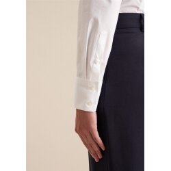 Seidensticker CITY-BLUSE Damen Blusenbody Langarm Slim-Fit Weiß 38