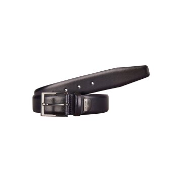Wilvorst GÜRTEL Herren Anzug-Gürtel Glattleder Mitternachtsblau 115cm