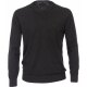 CASAMODA Herren Pullover V-Neck Regular Pima-Baumwolle Anthrazit