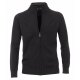 CASAMODA Herren Strickjacke Reißverschluss Regular Fit Anthrazit