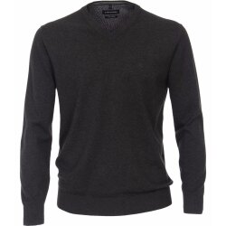 CASAMODA Herren Pullover V-Neck Regular Pima-Baumwolle...