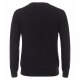 CASAMODA Herren Pullover V-Neck Regular Pima-Baumwolle Schwarz 5XL
