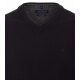 CASAMODA Herren Pullover V-Neck Regular Pima-Baumwolle Schwarz 5XL