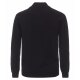 CASAMODA Herren Strickjacke Zipper Regular Baumwolle Schwarz 3XL