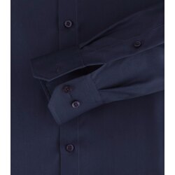 VENTI Herren Businesshemd Langarm Kent Modern-Fit Marine 38