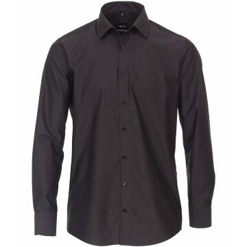 VENTI Herren Businesshemd Langarm Kent Modern-Fit Anthrazit 36