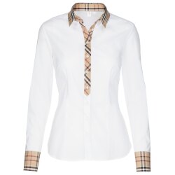 Seidensticker Damen Bluse Langarm Kent Regular Weiß...