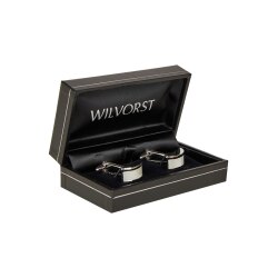 Wilvorst MANSCHETTENKNÖPFE Silber mit...