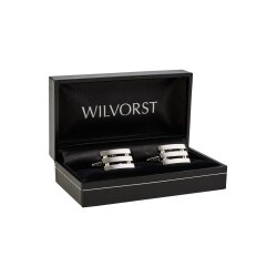Wilvorst MANSCHETTENKNÖPFE Silberfarben