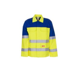 PLANAM Herren Warn-Jacke MAJOR-PROTECT Gelb/Kornblumenblau